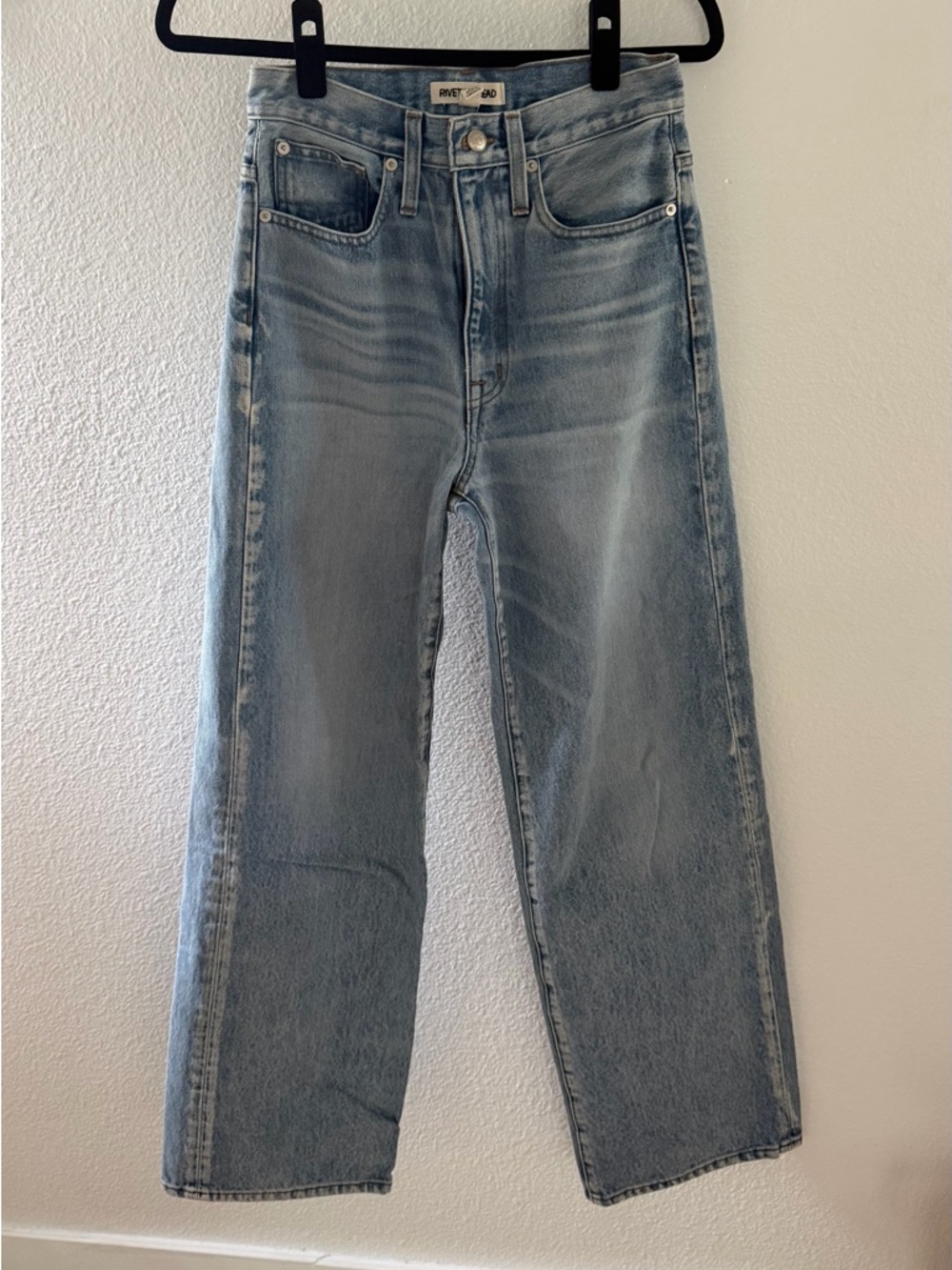 Rivet & Threads x Anthropologie Light Blue Straight-Leg Jeans